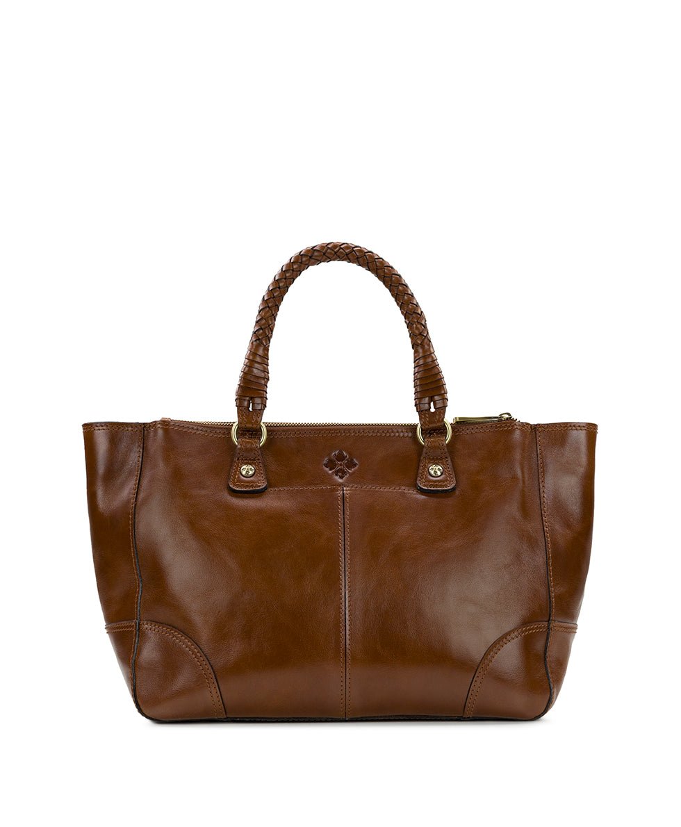 cortona tote discovery collection — vintage distressed woven leather