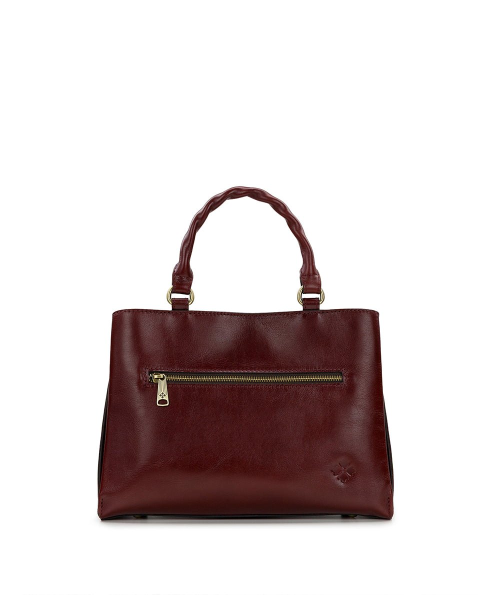 genovese satchel cavo border tooled