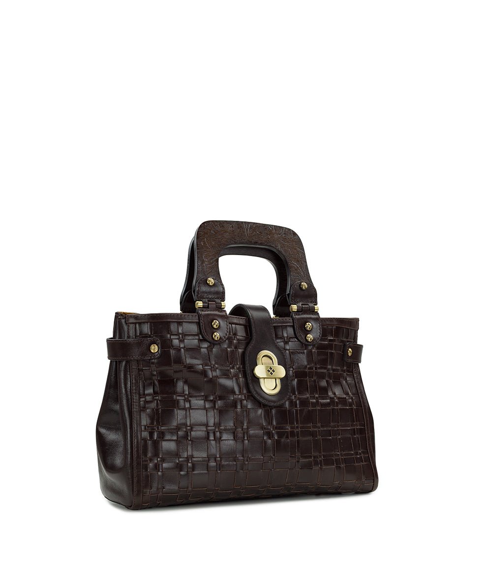 sancia woven satchel vintage distressed woven