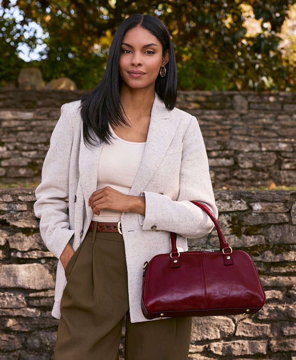 pomezia satchel crossbody vintage distressed leather