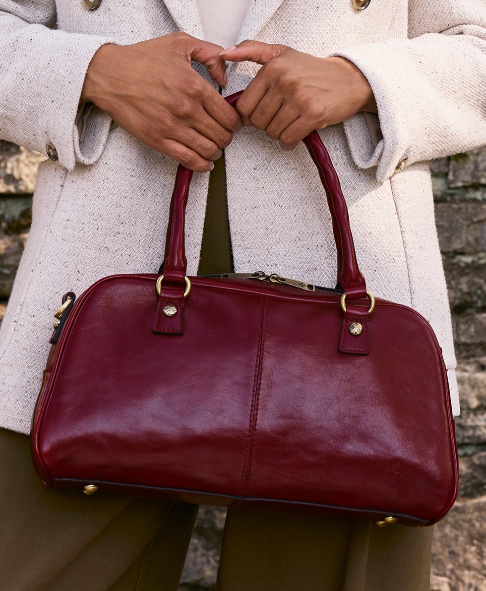 pomezia satchel crossbody vintage distressed leather