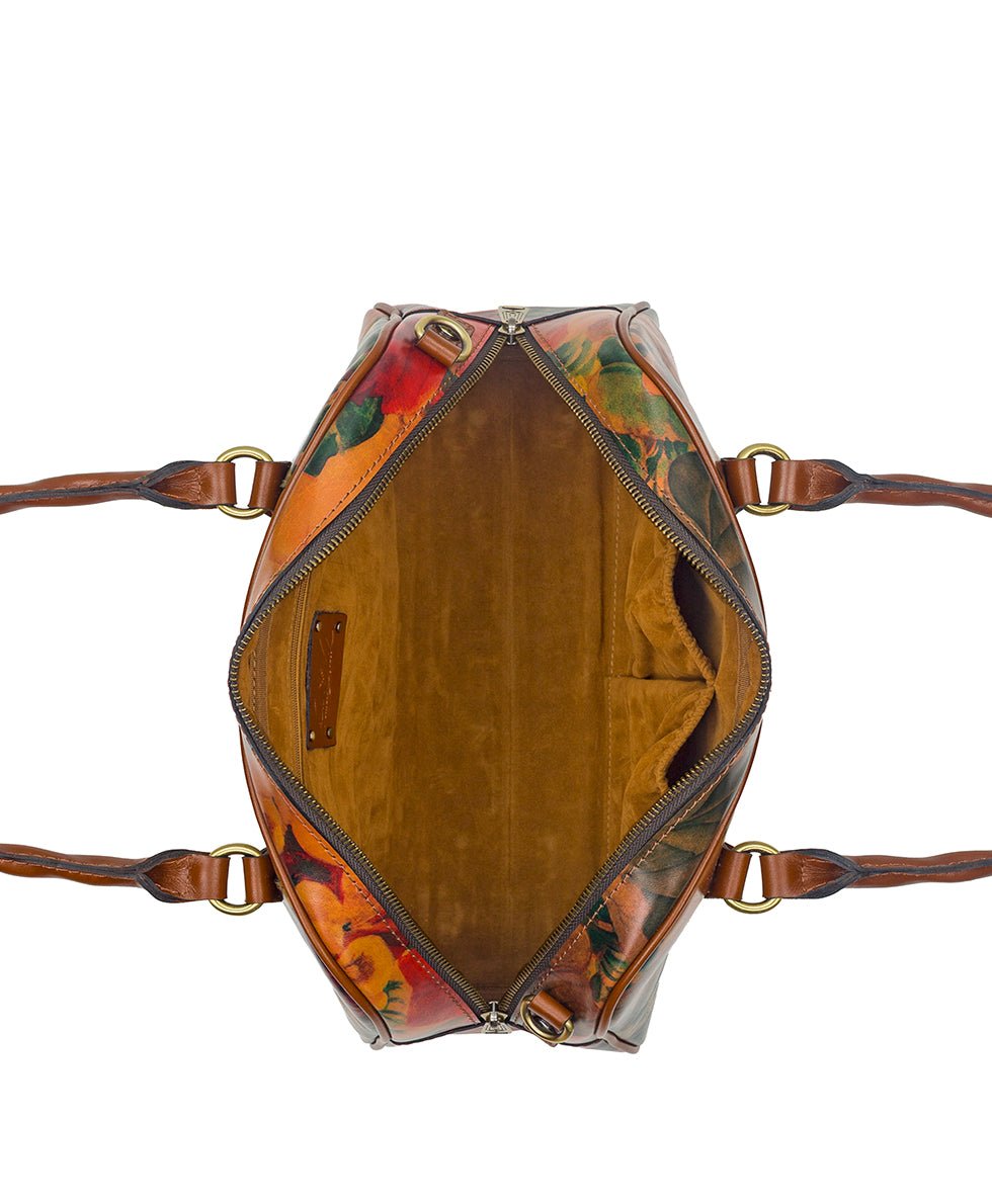 pomezia satchel crossbody multi print